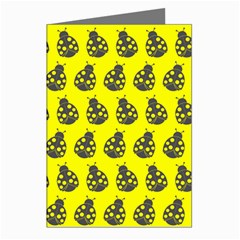 Ladybug Vector Geometric Tile Pattern Greeting Cards (pkg Of 8) by GardenOfOphir