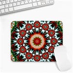 Kaleidoscope Floral Pattern Rosette Small Mousepad Front