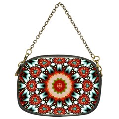 Kaleidoscope Floral Pattern Rosette Chain Purse (one Side)