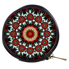 Kaleidoscope Floral Pattern Rosette Mini Makeup Bag