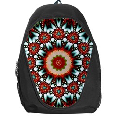 Kaleidoscope Floral Pattern Rosette Backpack Bag