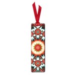 Kaleidoscope Floral Pattern Rosette Small Book Marks Front