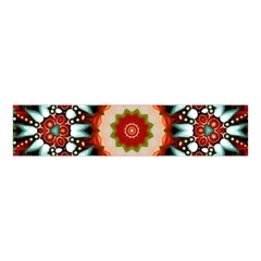 Kaleidoscope Floral Pattern Rosette Velvet Scrunchie