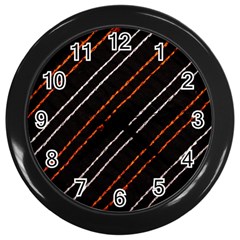 Art Pattern Design Artwork Wall Clock (black)