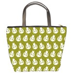 Ladybug Vector Geometric Tile Pattern Bucket Bag Back