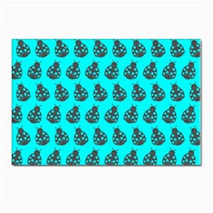 Ladybug Vector Geometric Tile Pattern Postcards 5  X 7  (pkg Of 10) by GardenOfOphir