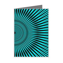 Illusion Geometric Background Mini Greeting Card