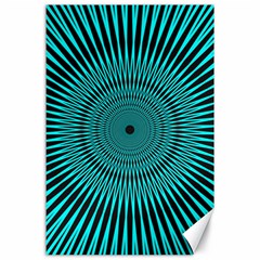 Illusion Geometric Background Canvas 24  X 36 