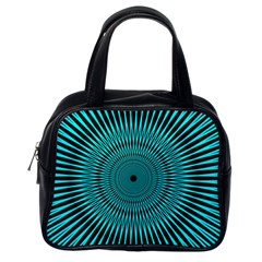 Illusion Geometric Background Classic Handbag (one Side)