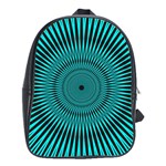 Illusion Geometric Background School Bag (Large) Front