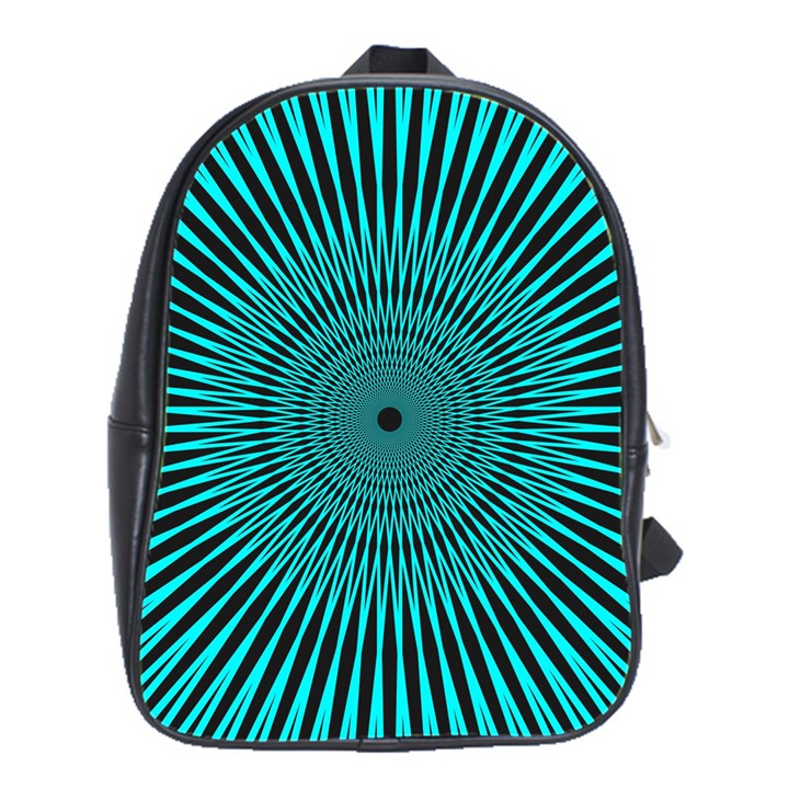 Illusion Geometric Background School Bag (Large)