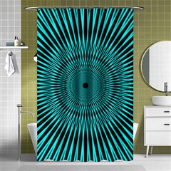 Illusion Geometric Background Shower Curtain 48  X 72  (small) 