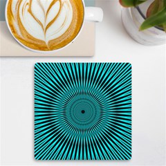 Illusion Geometric Background Uv Print Square Tile Coaster  by Jancukart