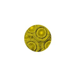 Abstract Sun Pattern Yellow Background 1  Mini Buttons