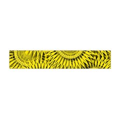 Abstract Sun Pattern Yellow Background Premium Plush Fleece Scarf (mini) by Jancukart