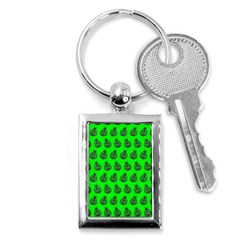 Ladybug Vector Geometric Tile Pattern Key Chain (Rectangle)