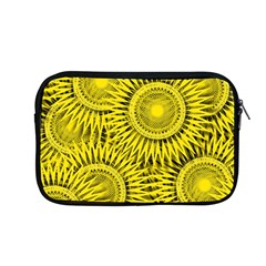 Abstract Sun Pattern Yellow Background Apple Macbook Pro 13  Zipper Case