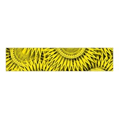 Abstract Sun Pattern Yellow Background Velvet Scrunchie