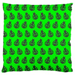 Ladybug Vector Geometric Tile Pattern Large Cushion Case (One Side)