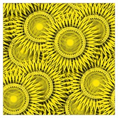 Abstract Sun Pattern Yellow Background Lightweight Scarf  by Jancukart