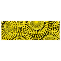 Abstract Sun Pattern Yellow Background Banner And Sign 12  X 4  by Jancukart