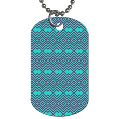 Chevron Zigzag Pattern Dog Tag (one Side)