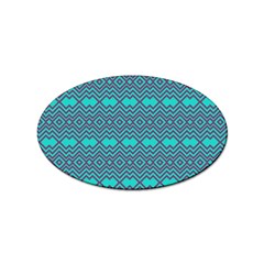 Chevron Zigzag Pattern Sticker Oval (10 Pack) by Jancukart