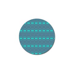 Chevron Zigzag Pattern Golf Ball Marker by Jancukart