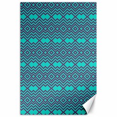 Chevron Zigzag Pattern Canvas 20  X 30  by Jancukart