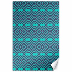 Chevron Zigzag Pattern Canvas 24  X 36 