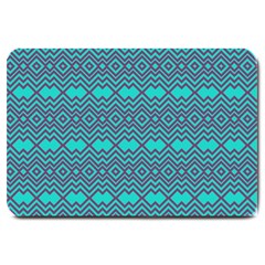 Chevron Zigzag Pattern Large Doormat by Jancukart