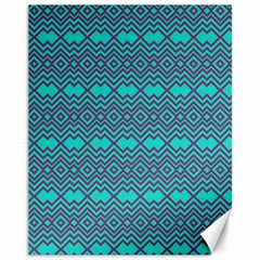 Chevron Zigzag Pattern Canvas 11  X 14 