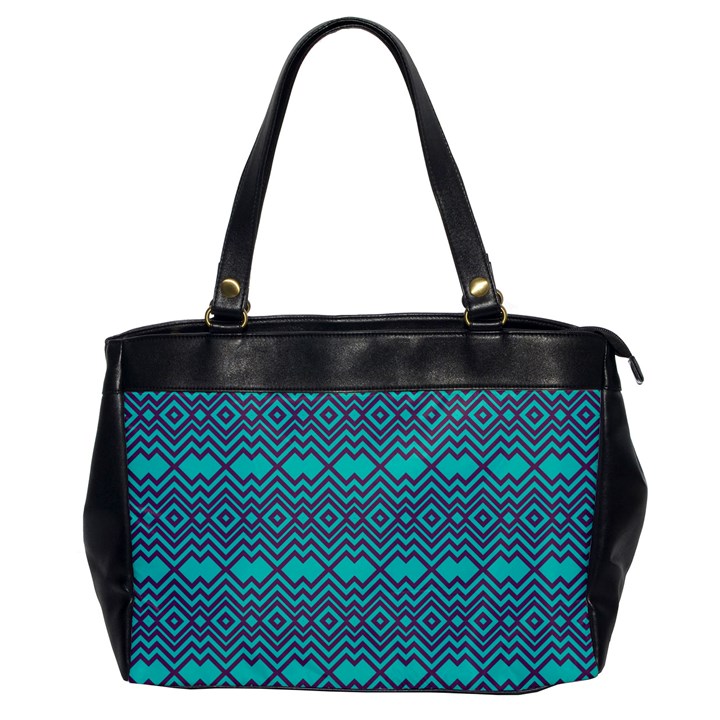 Chevron Zigzag Pattern Oversize Office Handbag