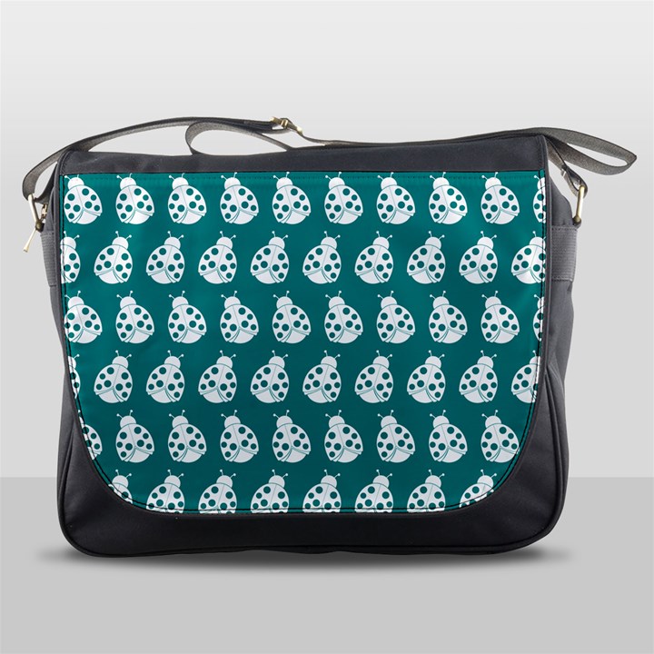 Ladybug Vector Geometric Tile Pattern Messenger Bag