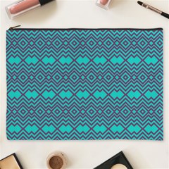 Chevron Zigzag Pattern Cosmetic Bag (xxxl) by Jancukart