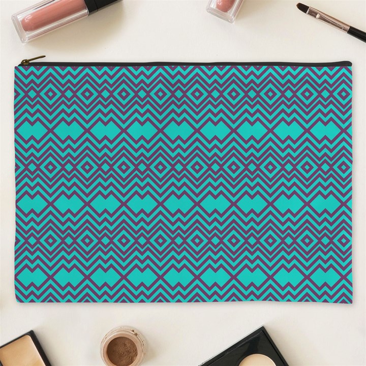 Chevron Zigzag Pattern Cosmetic Bag (XXXL)