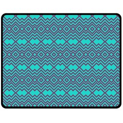 Chevron Zigzag Pattern Two Sides Fleece Blanket (medium)