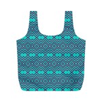 Chevron Zigzag Pattern Full Print Recycle Bag (M) Front