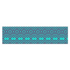 Chevron Zigzag Pattern Oblong Satin Scarf (16  X 60 )