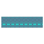 Chevron Zigzag Pattern Oblong Satin Scarf (16  x 60 ) Front