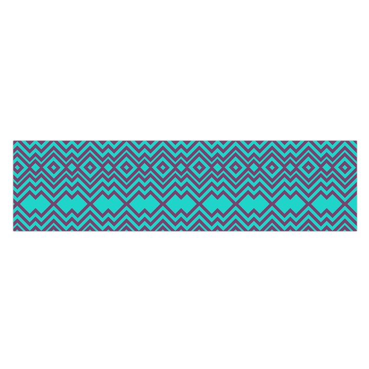 Chevron Zigzag Pattern Oblong Satin Scarf (16  x 60 )