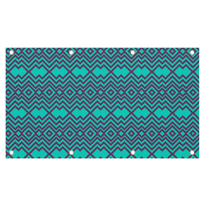 Chevron Zigzag Pattern Banner and Sign 7  x 4 