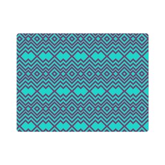 Chevron Zigzag Pattern Premium Plush Fleece Blanket (mini)