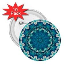 Kaleidoscope Mandala Ornament 2 25  Buttons (10 Pack) 