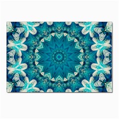 Kaleidoscope Mandala Ornament Postcard 4 x 6  (pkg Of 10) by Jancukart