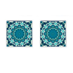 Kaleidoscope Mandala Ornament Cufflinks (square)