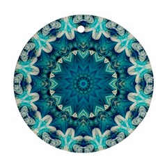 Kaleidoscope Mandala Ornament Round Ornament (two Sides)