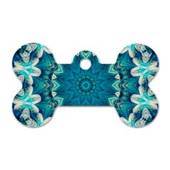 Kaleidoscope Mandala Ornament Dog Tag Bone (two Sides)