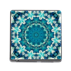 Kaleidoscope Mandala Ornament Memory Card Reader (square 5 Slot)