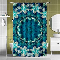 Kaleidoscope Mandala Ornament Shower Curtain 48  X 72  (small) 